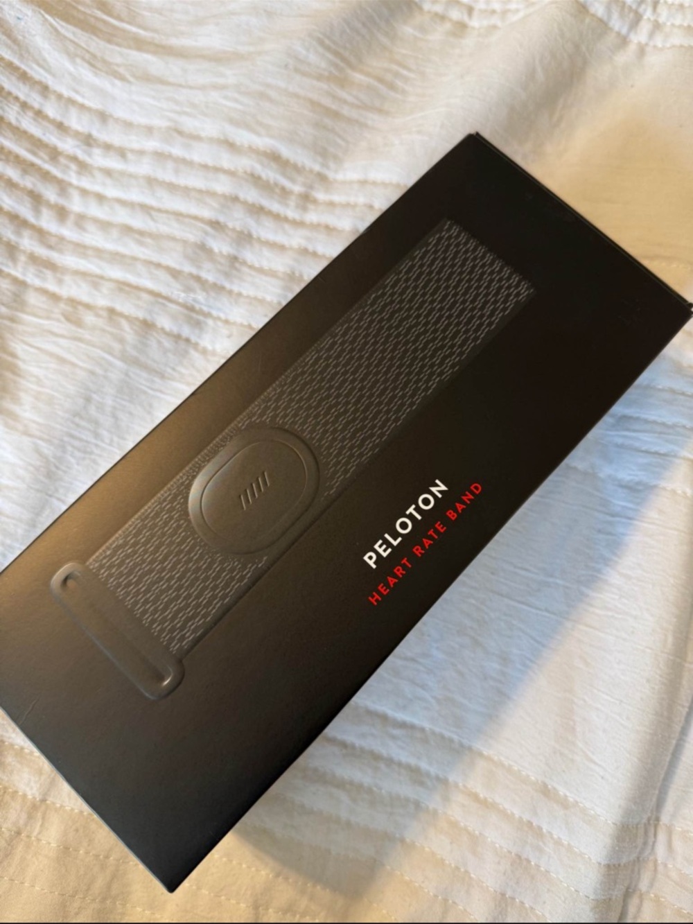 Peloton Black Heart Rate Band with Red Accent